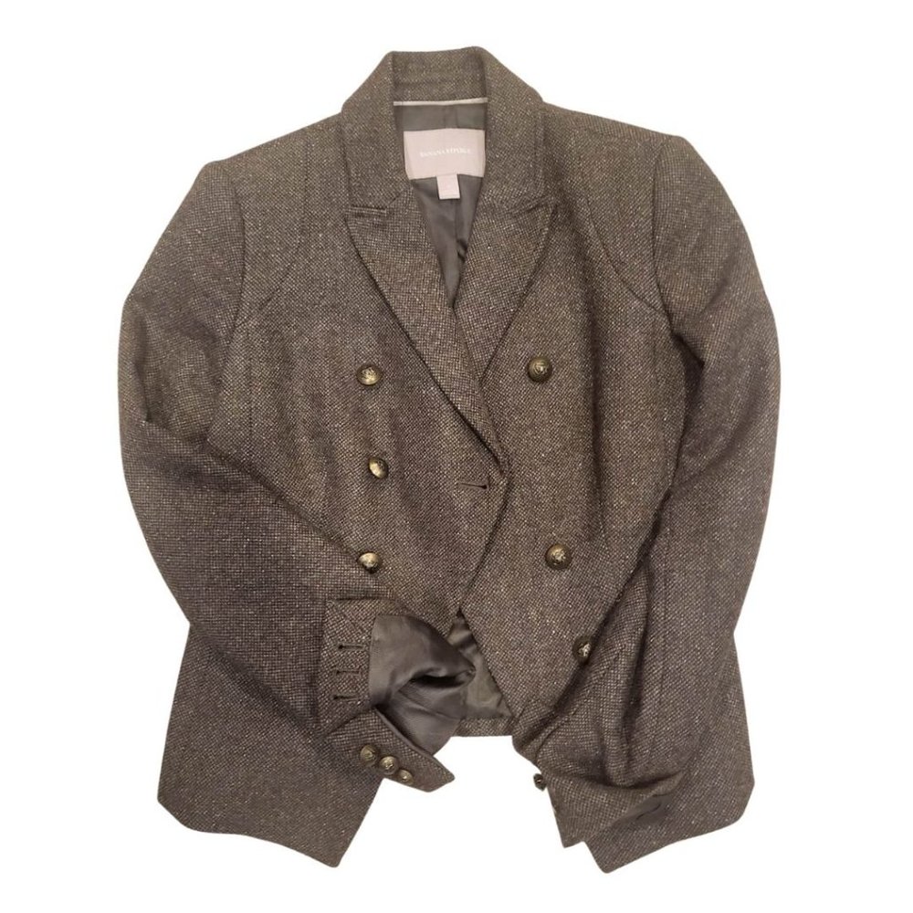 Tweedy, olive green, Military Blazer